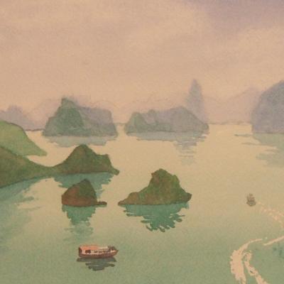 "Maritime Landscape in Asia" by Fabienne Blanc – The Vilbil: Your Flagship Immersive Showroom