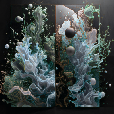 "Aquatic Diptych" by Julien Louvier Legrand – The Vilbil: Your Flagship Immersive Showroom