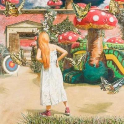 "Alice and fly agarics" by Anton Kuznetsov – The Vilbil: Your Flagship Immersive Showroom