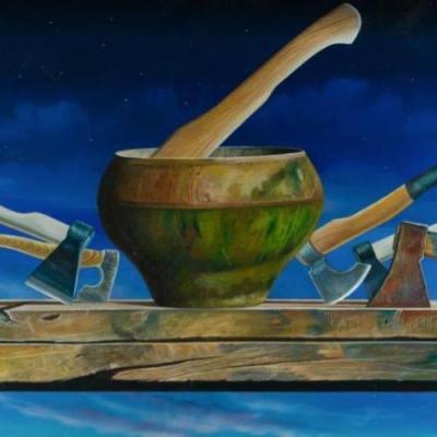 "Axe Porridge" by Ivan Korshunov – The Vilbil: Your Flagship Immersive Showroom