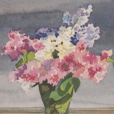 "Bouquet of Hydrangeas in a Vase" by Fabienne Blanc – The Vilbil: Your Flagship Immersive Showroom